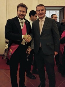 Il conte Daniele Radini Tedeschi e l'Ambasciatore della Slovenia presso la Santa Sede Franc But